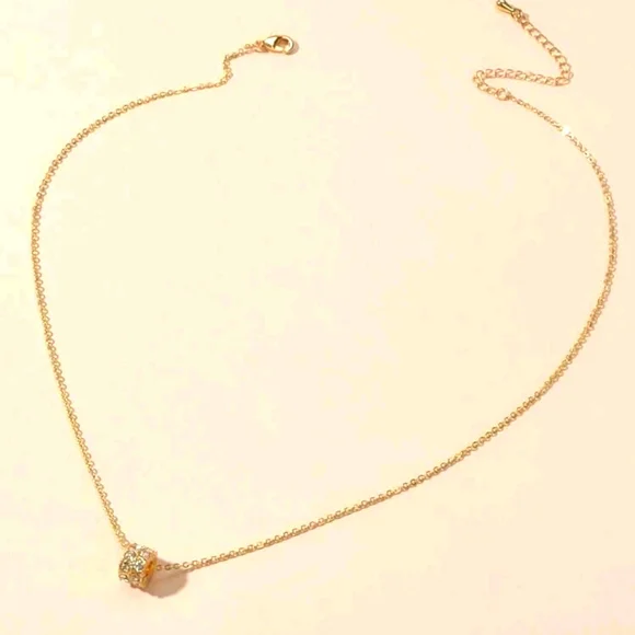 3/$15 - Rhinestone Charm Necklace - Picture 3 of 4